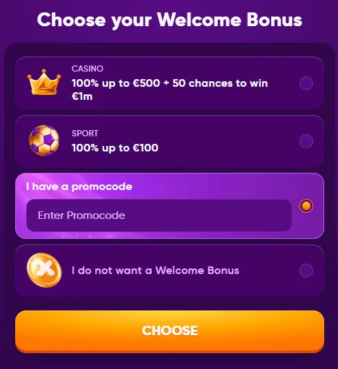 opciones de código promocional kingmaker casino